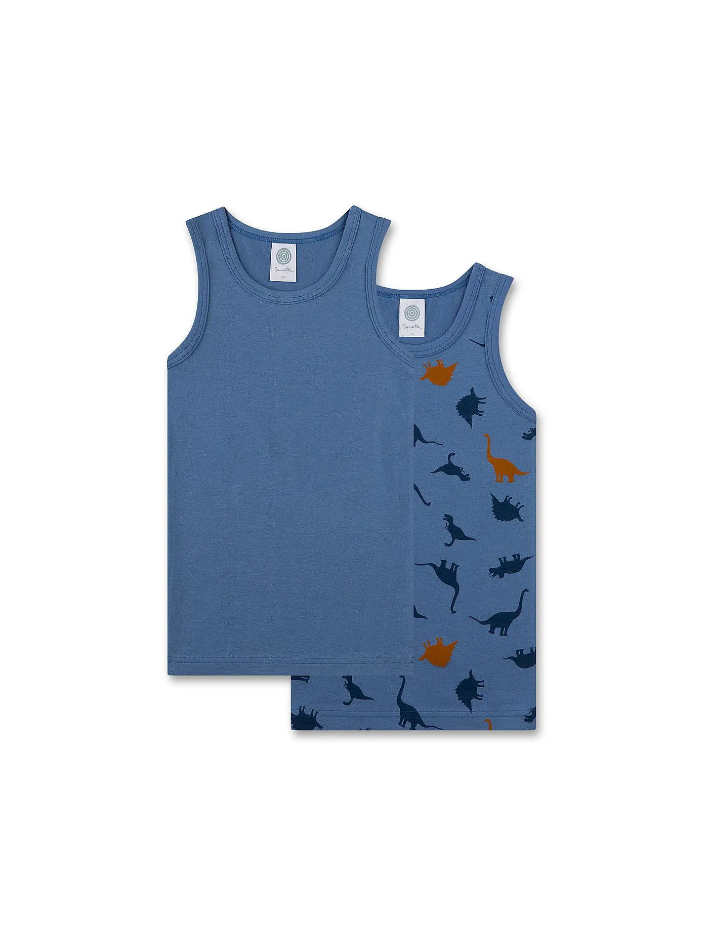 SANETTA | Jungen Unterhemd 2er Pkg navy | 
